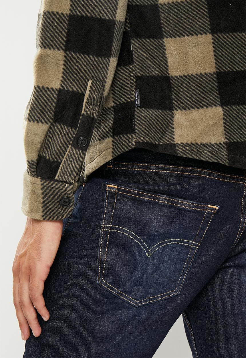 Only & Sons - Onstyn relaxed 1 pocket fleece check ls shirt - stone