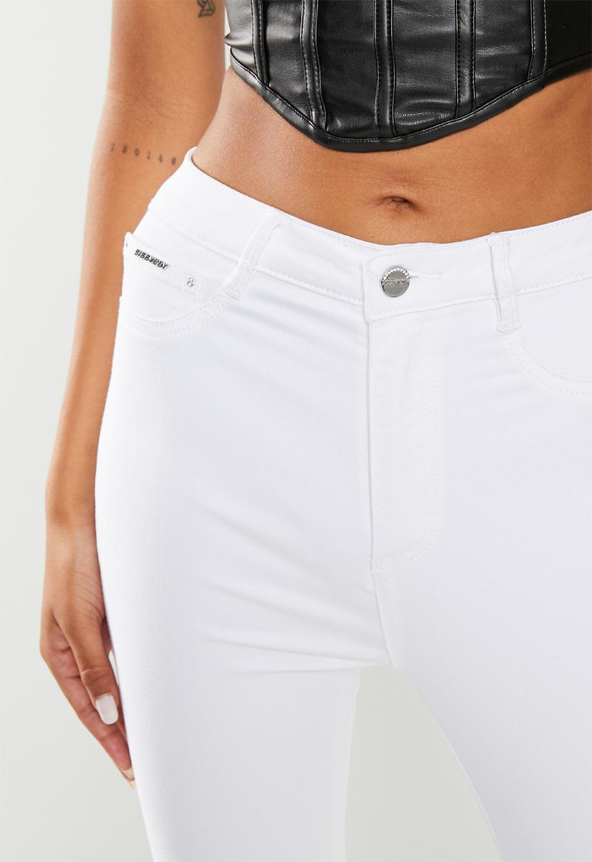SISSY BOY - Not so basic: ryder skinny with a back pocket print - white