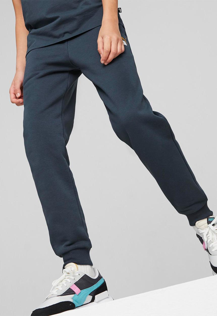 PUMA - Ess+ 2 col logo pants fl cl b - dark night