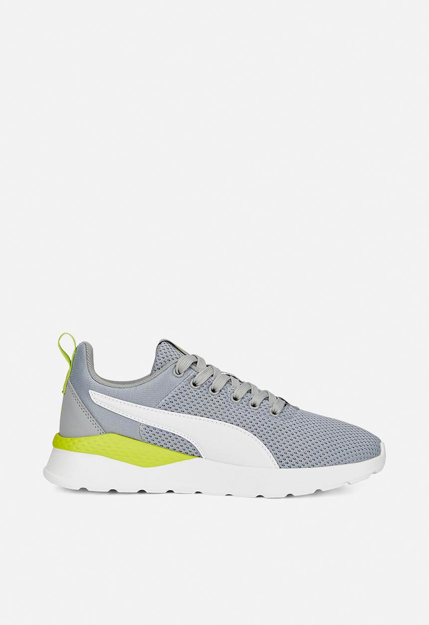 PUMA - Anzarun lite jr - cool mid gray-puma white-lime smash