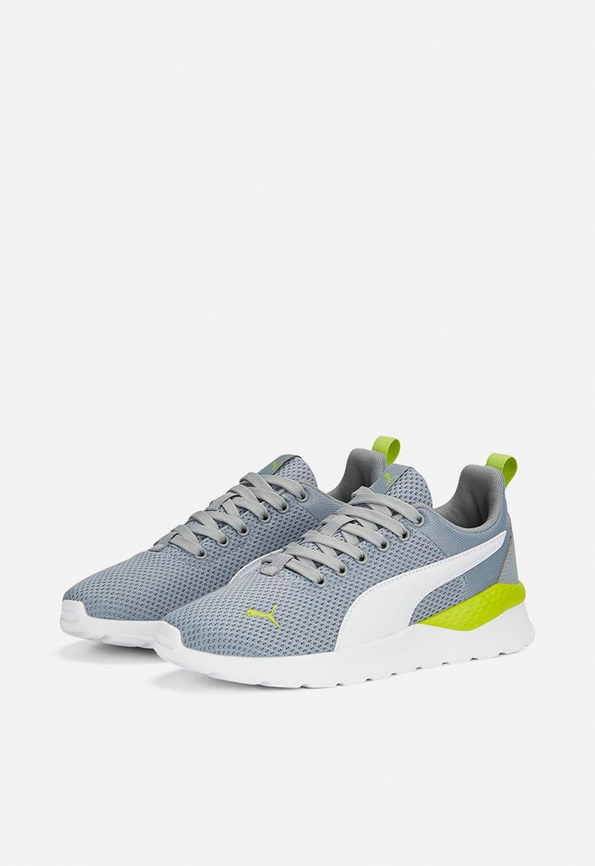 PUMA - Anzarun lite jr - cool mid gray-puma white-lime smash