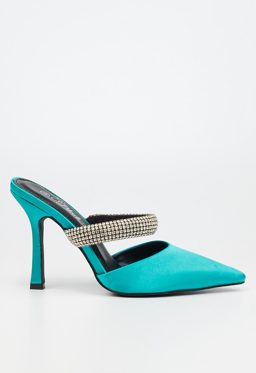 Miss Black - Valdi 1 court heel - green