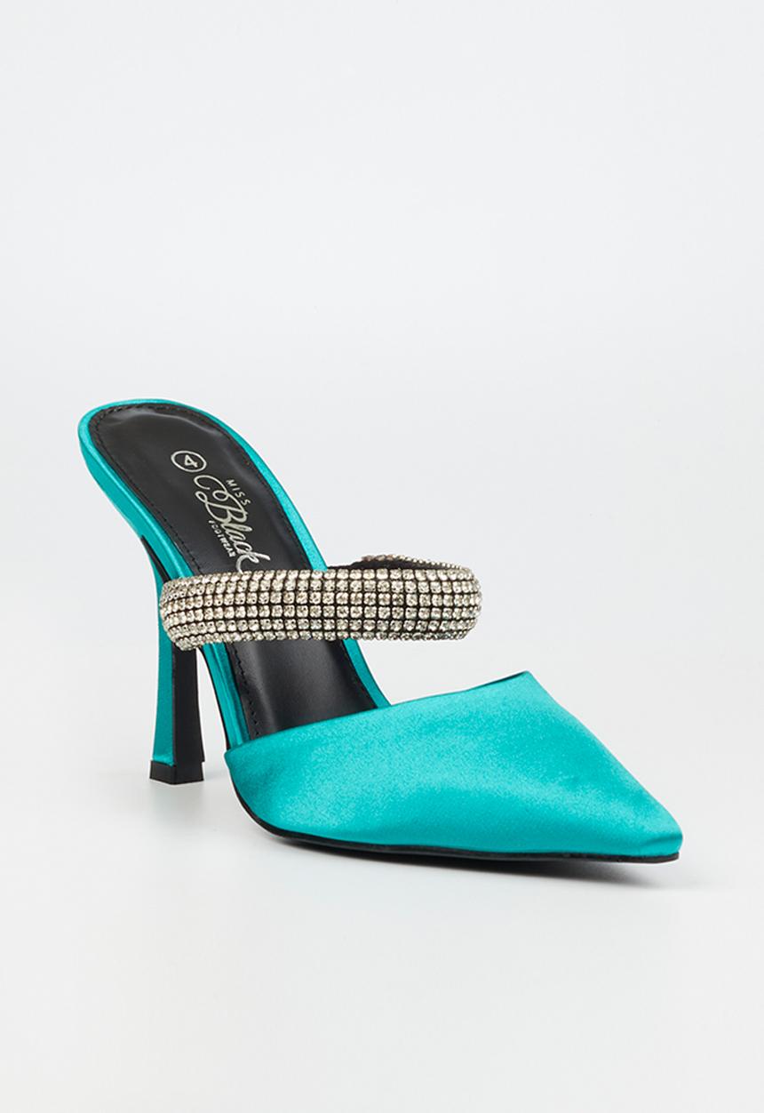 Miss Black - Valdi 1 court heel - green