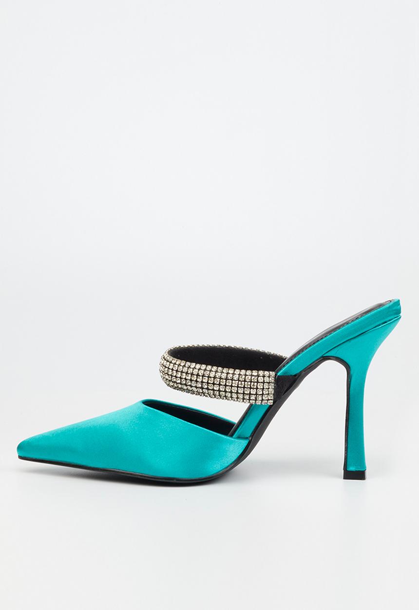 Miss Black - Valdi 1 court heel - green