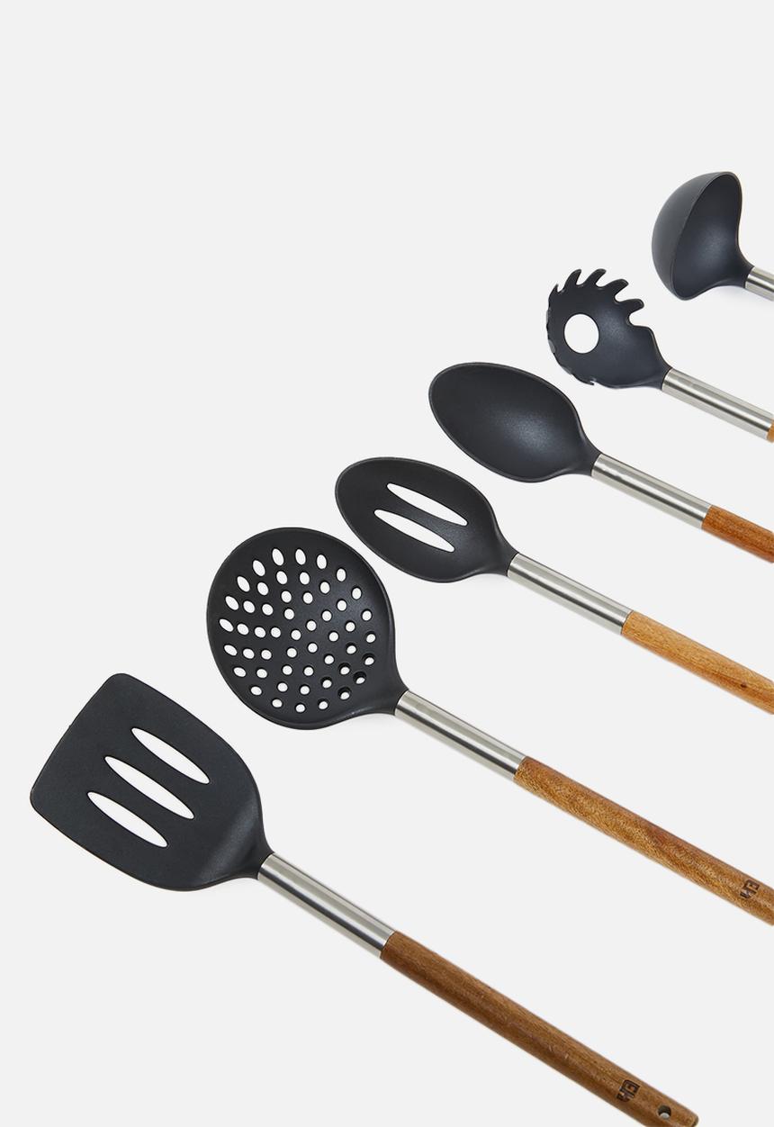Excellent Houseware - Kitchen utensil set - black