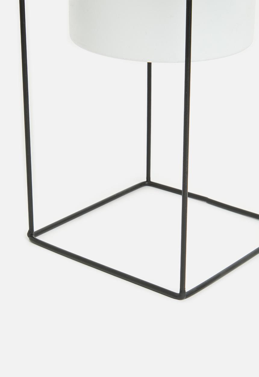 H&S - Artificial plant in stand - white