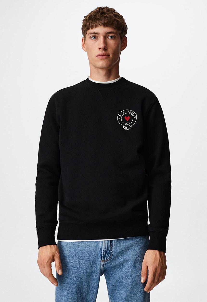 MANGO - Sweatshirt ferranc1 - black