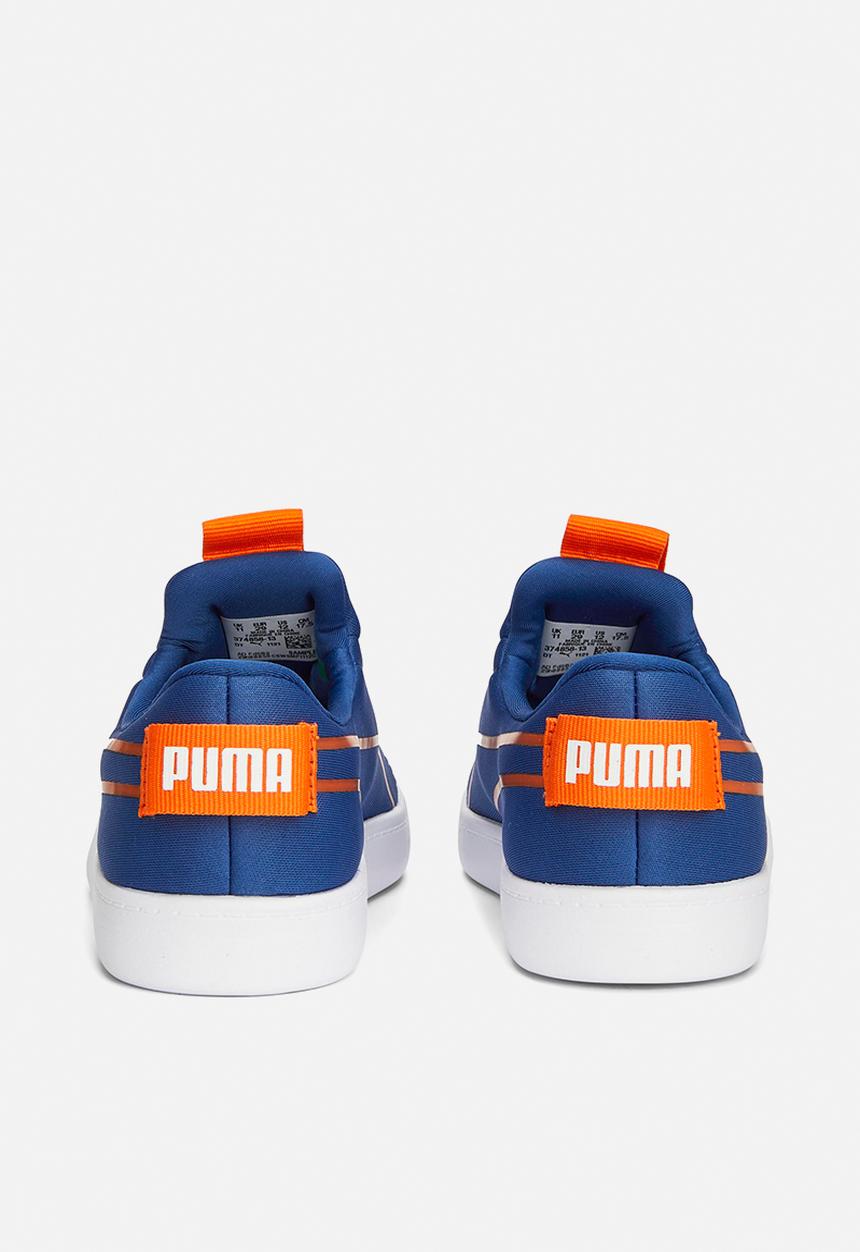 PUMA - Courtflex v2 slip on ps - clyde royal-rickie orange-puma white