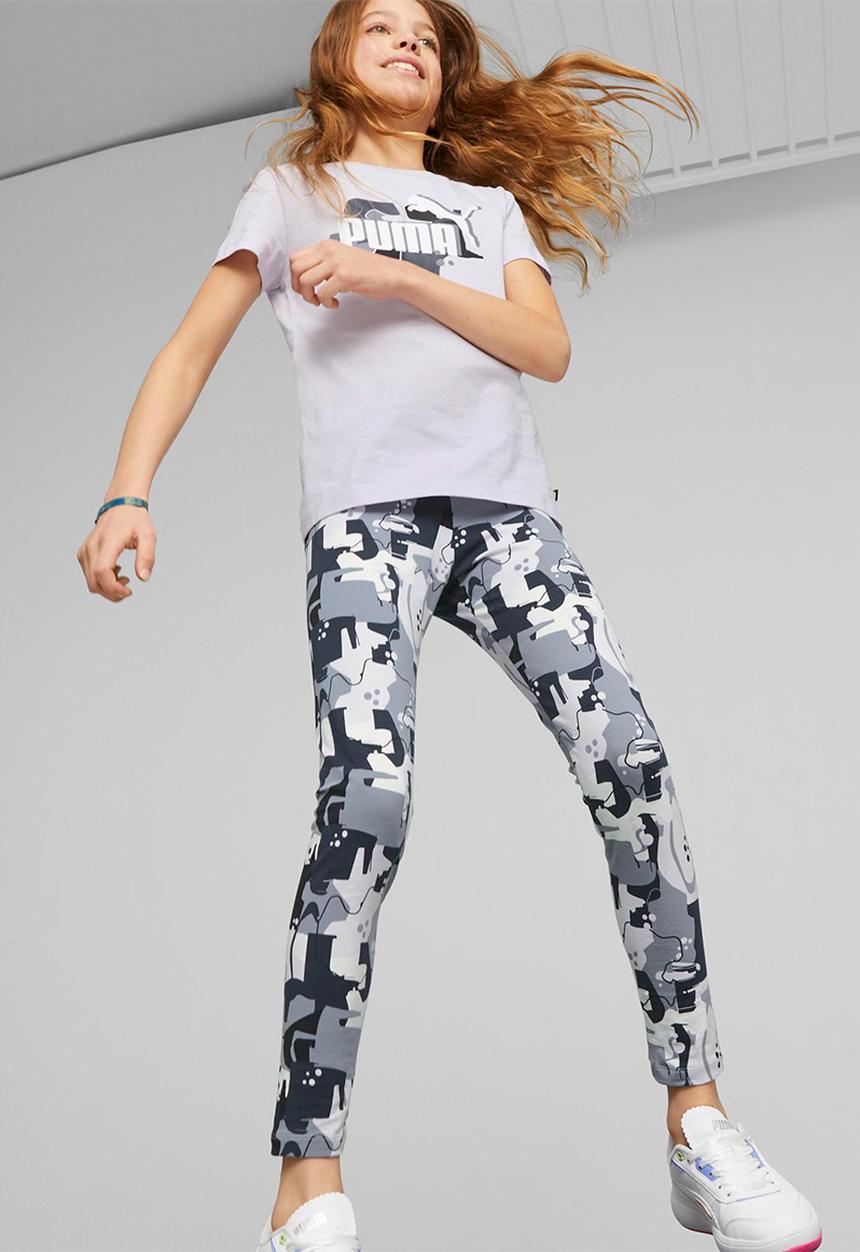 PUMA - Ess+ street art logo tee g - spring lavender