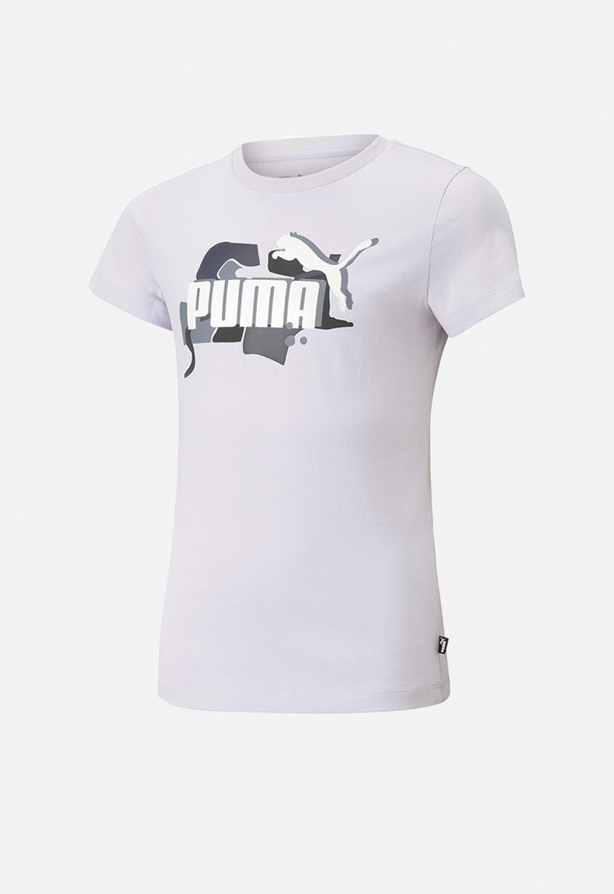 PUMA - Ess+ street art logo tee g - spring lavender