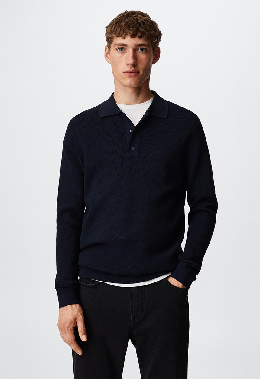 MANGO - Polo shirt luxuss - night blue