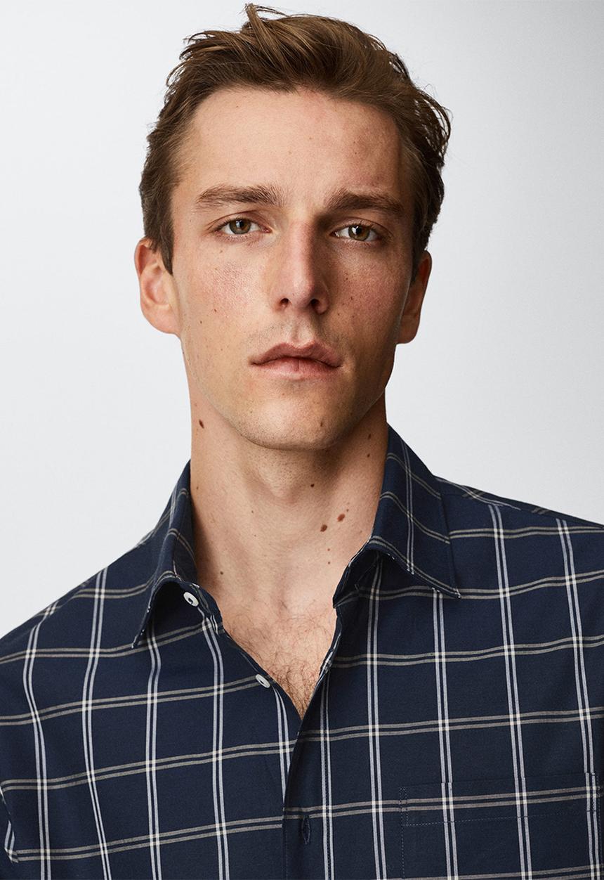 MANGO - Shirt lalin - navy