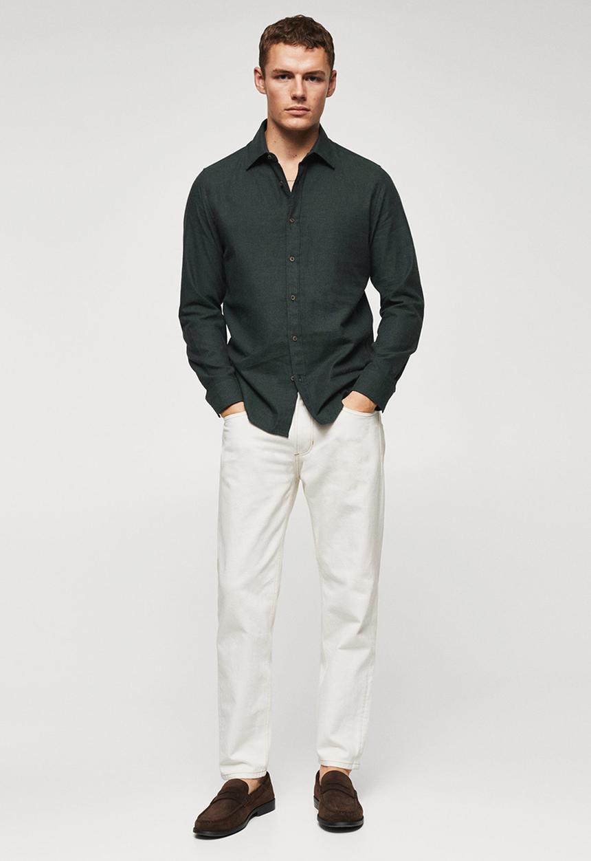 MANGO - Shirt galdana - green