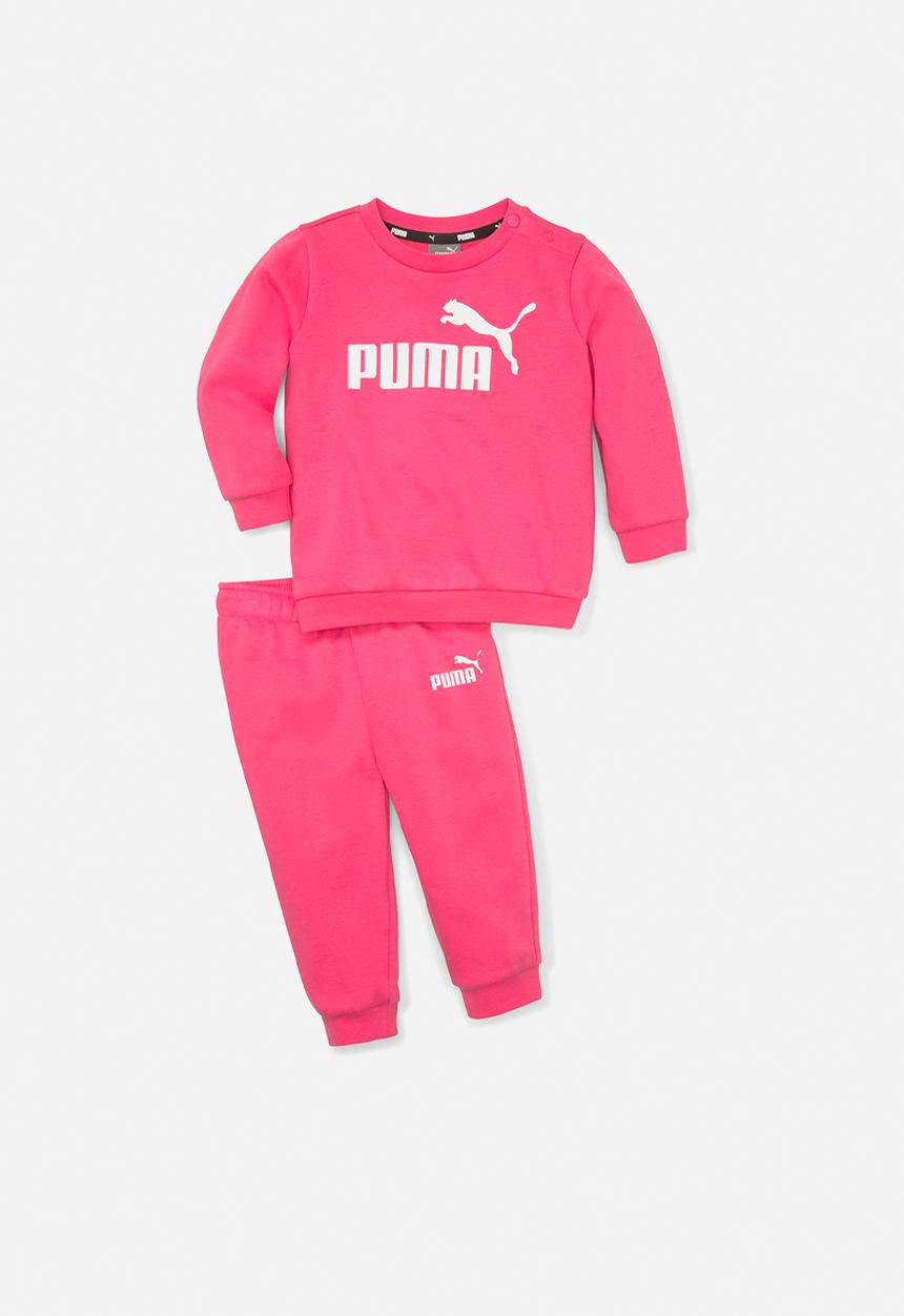 PUMA - Minicats ess crew jogger fl - glowing pink