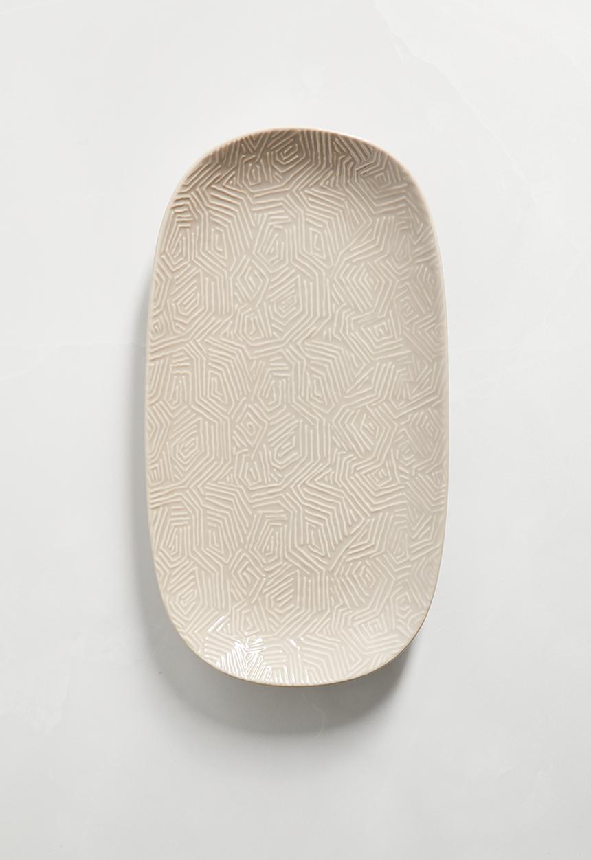Maxwell & Williams - Dune oblong platter - taupe