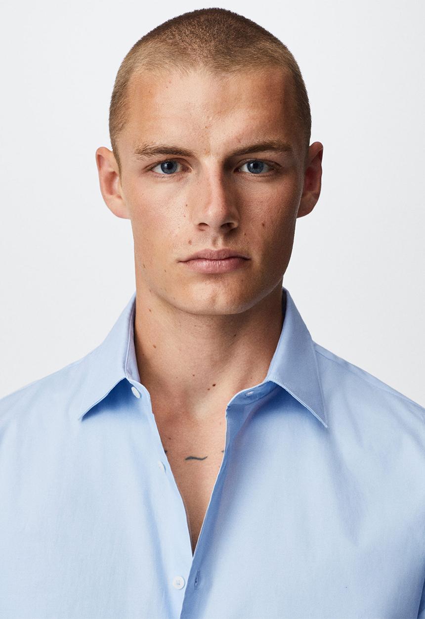 MANGO - Shirt play - sky blue