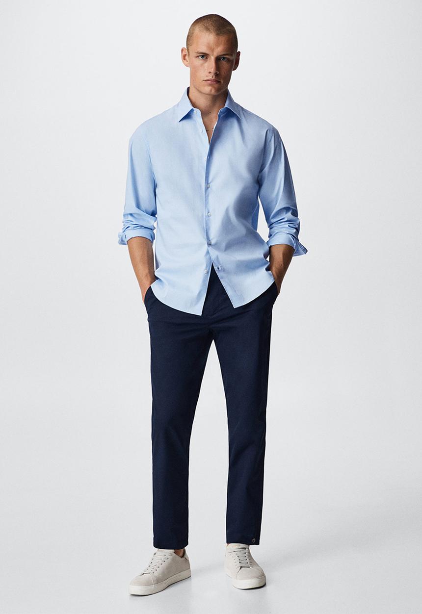 MANGO - Shirt play - sky blue