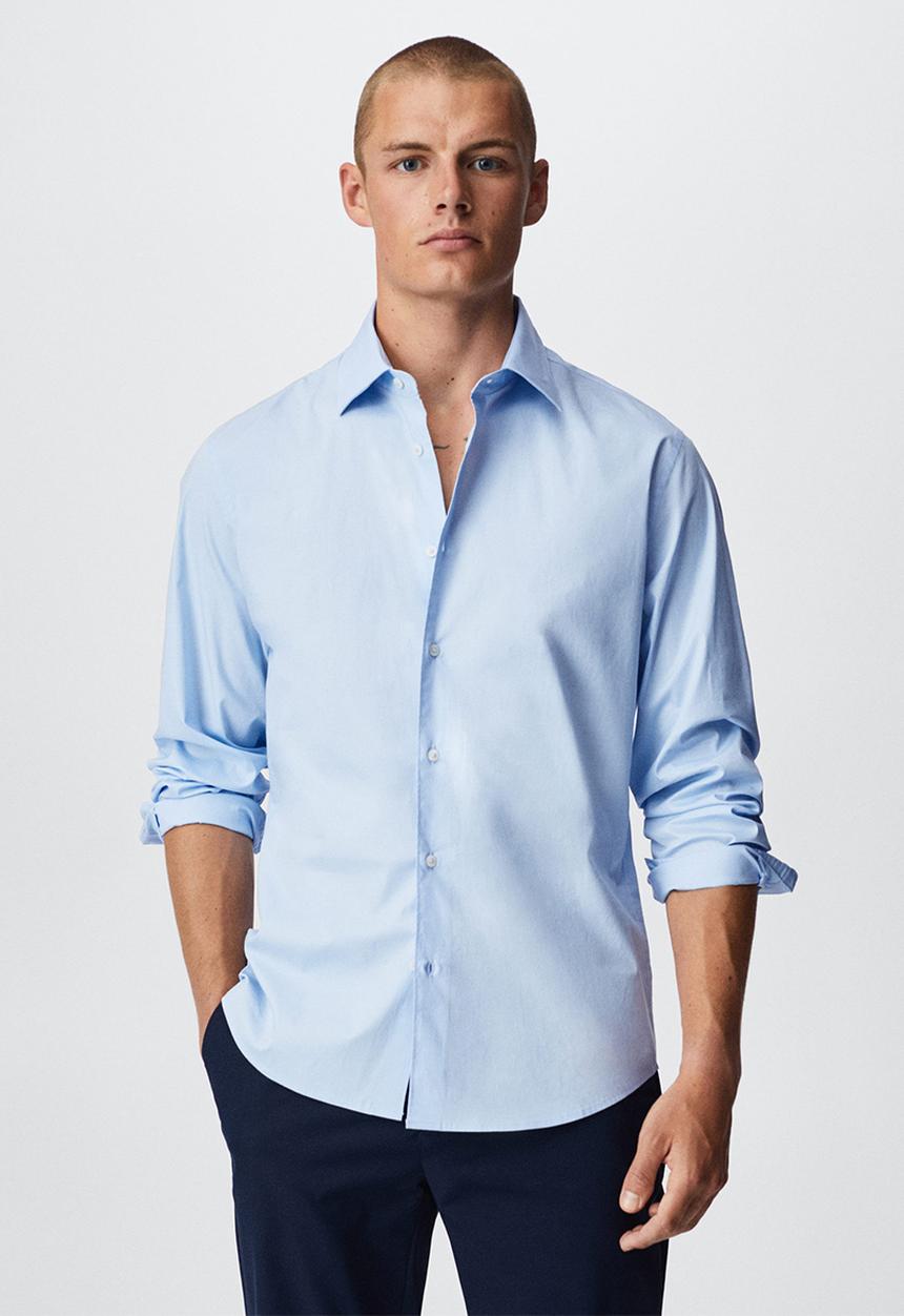MANGO - Shirt play - sky blue