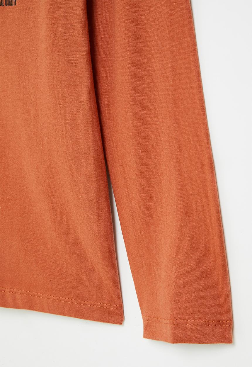 Superbalist - Boys graphic long sleeve tee - tobacco