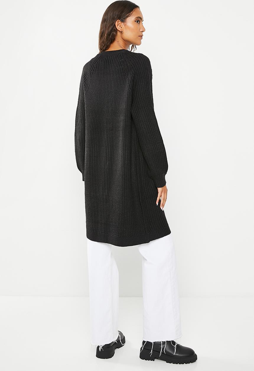 ONLY - Matilda long sleeve  long cardigan  - black