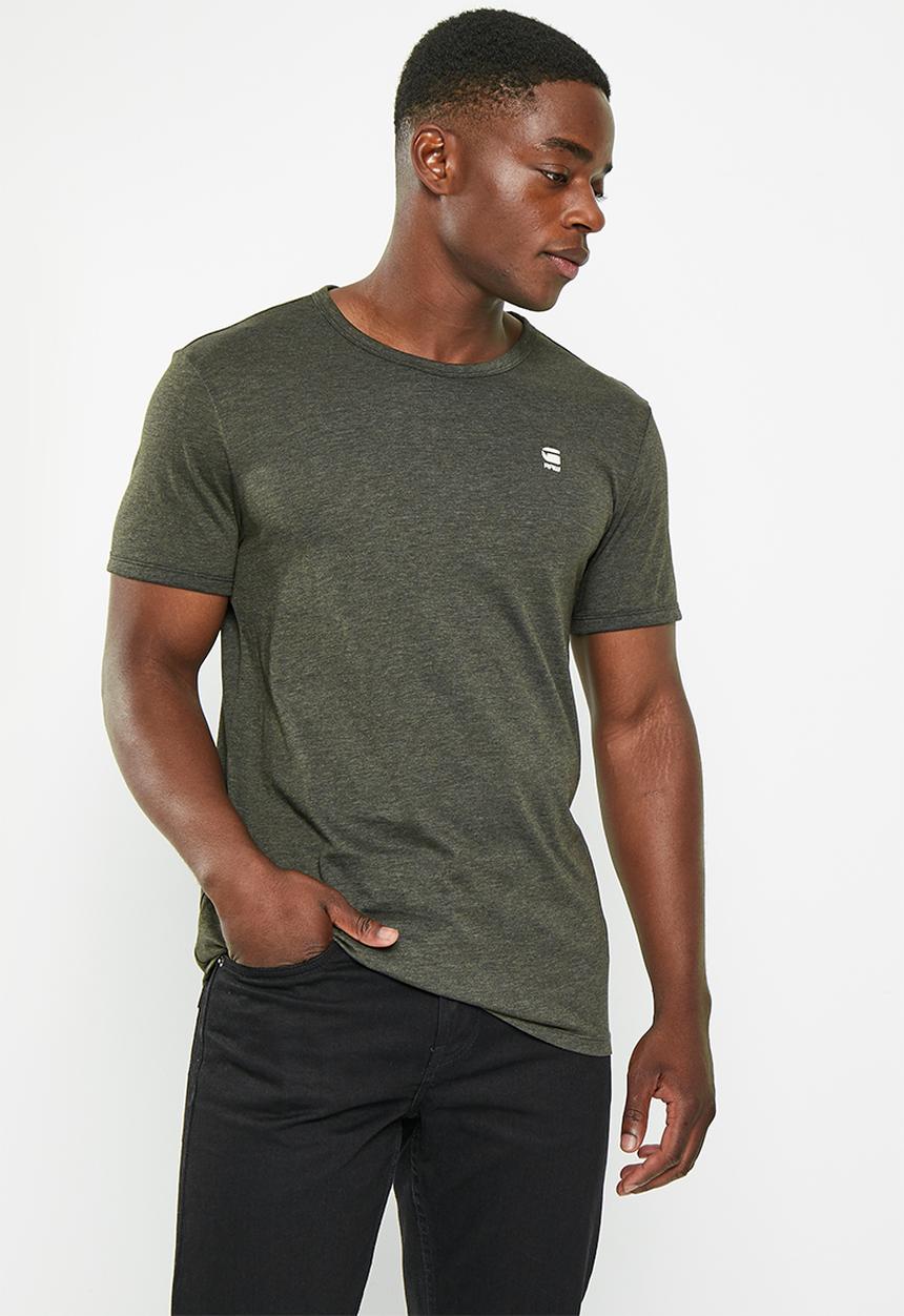 G-STAR - Base-s r t shirt sleeve - asfalt htr