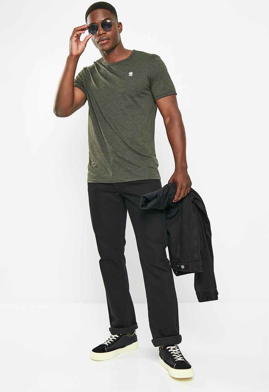 G-STAR - Base-s r t shirt sleeve - asfalt htr