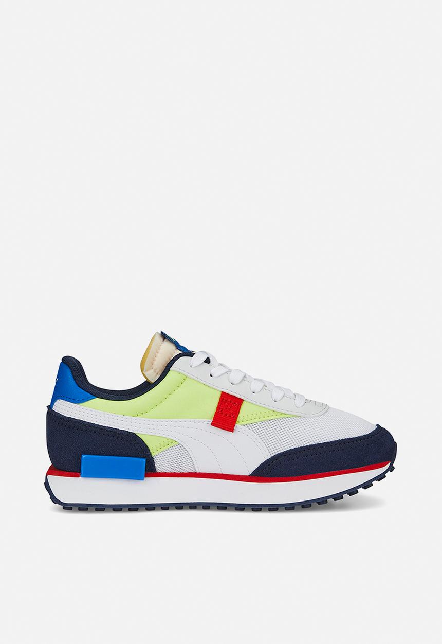 PUMA - Future rider splash jr - feather gray-lily pad-puma white