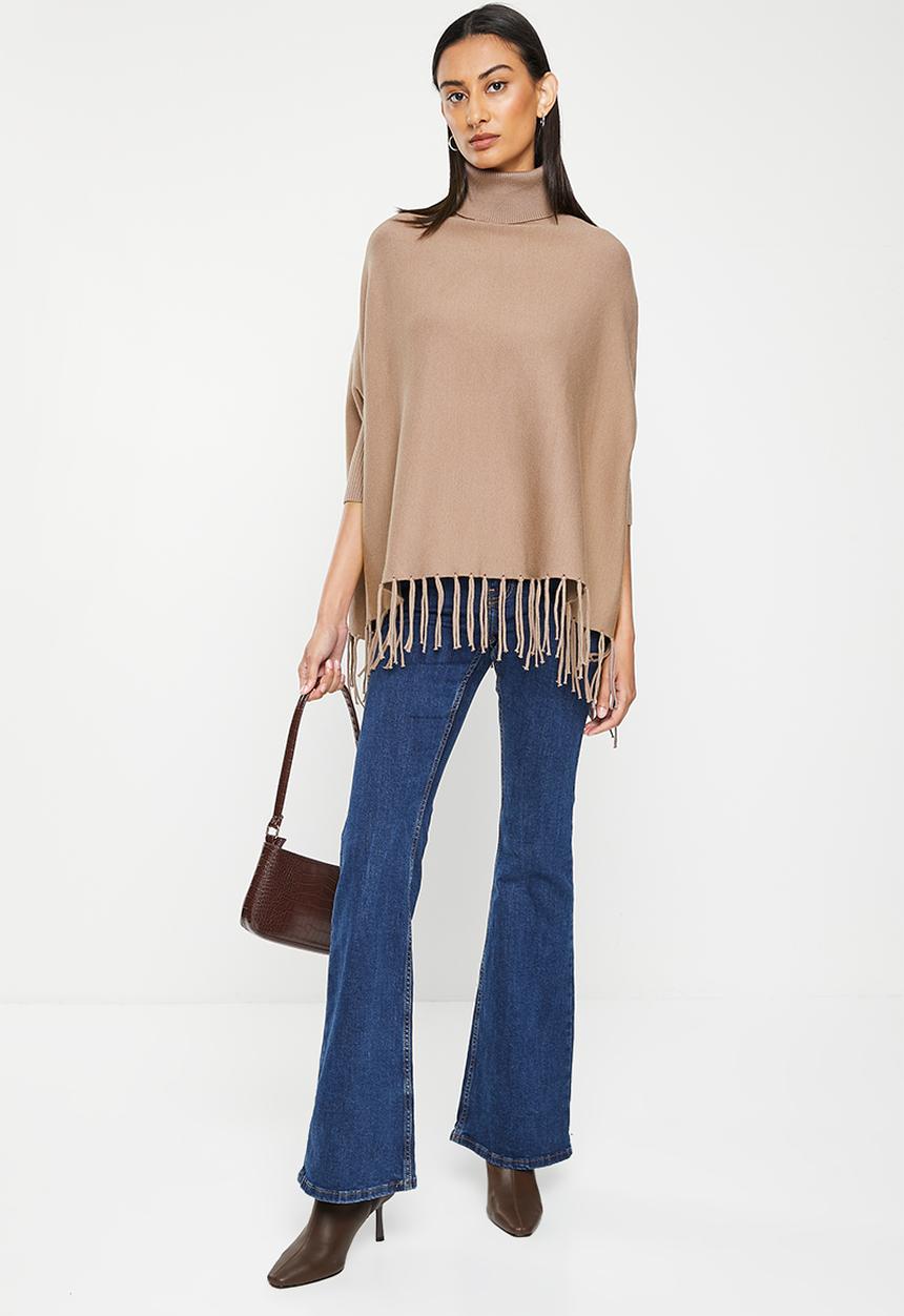 dailyfriday - High neck poncho - mocha