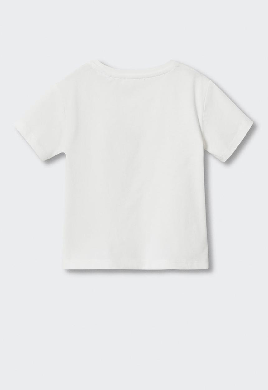 MANGO - T-shirt  campus - white