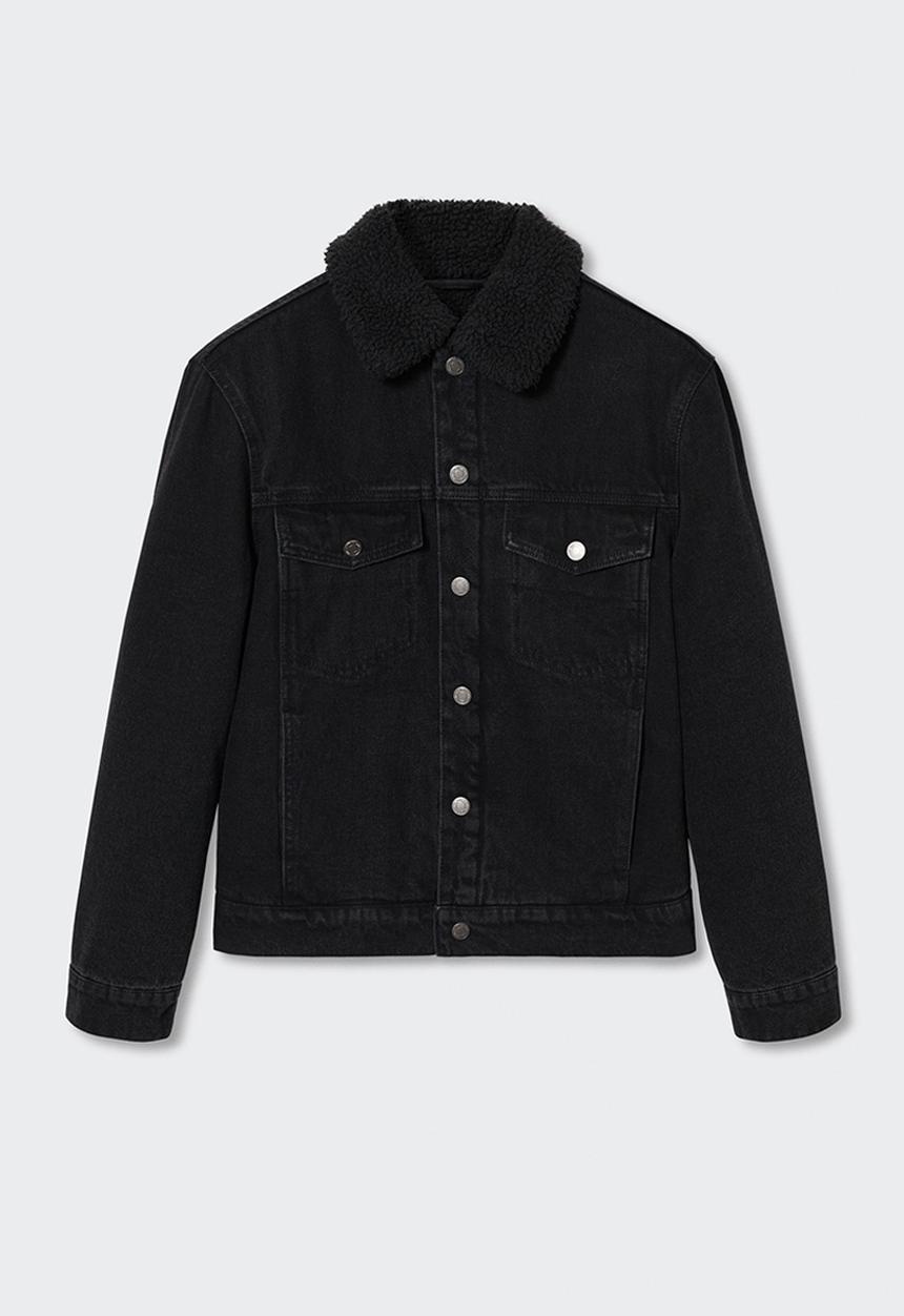 MANGO - Jacket wasp - black denim