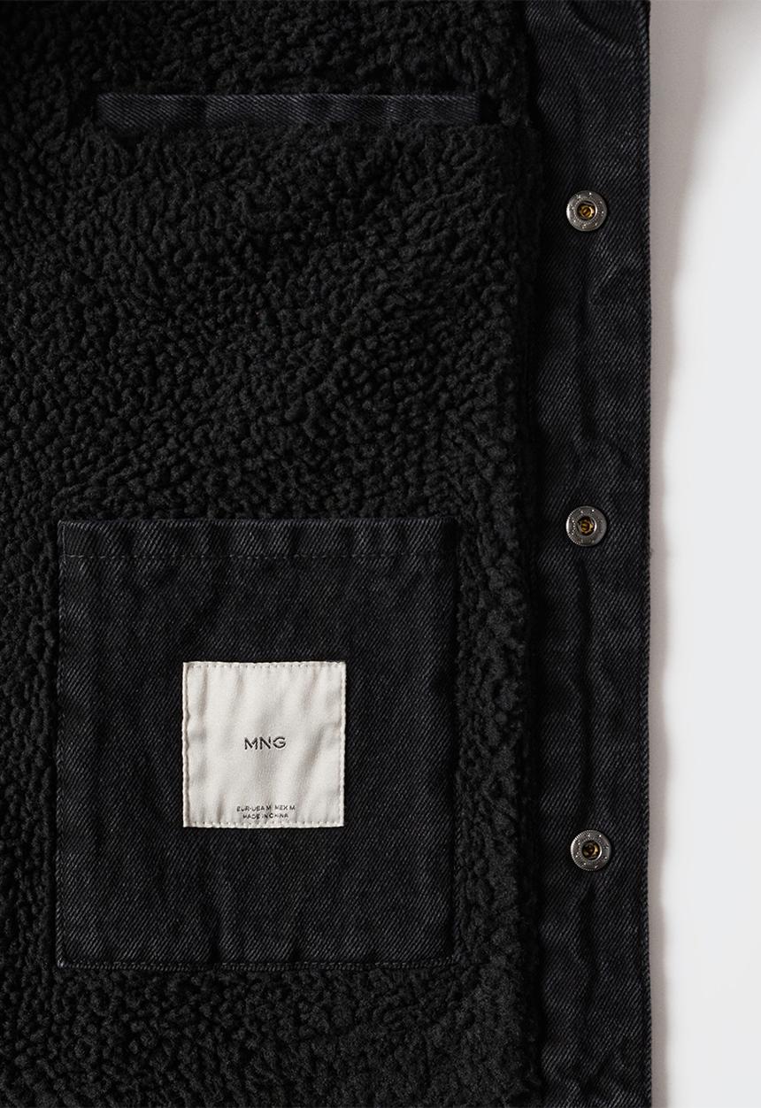 MANGO - Jacket wasp - black denim