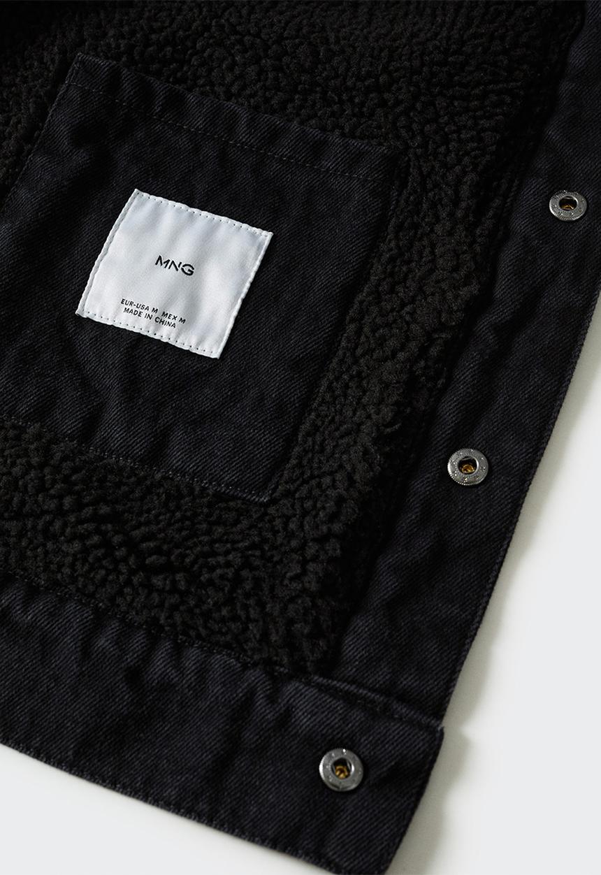 MANGO - Jacket wasp - black denim