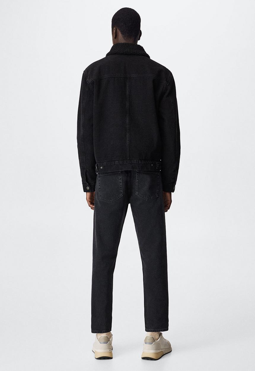 MANGO - Jacket wasp - black denim