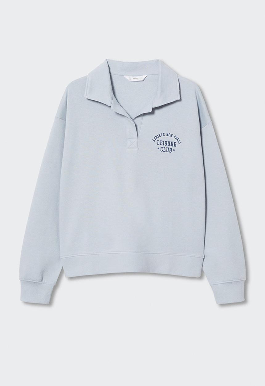 MANGO - Sweatshirt  polo - light blue