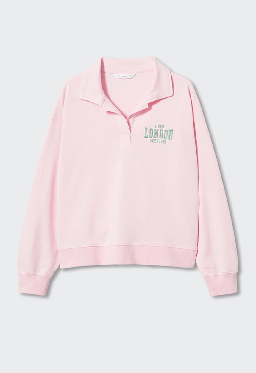 MANGO - Sweatshirt  polo - light pink