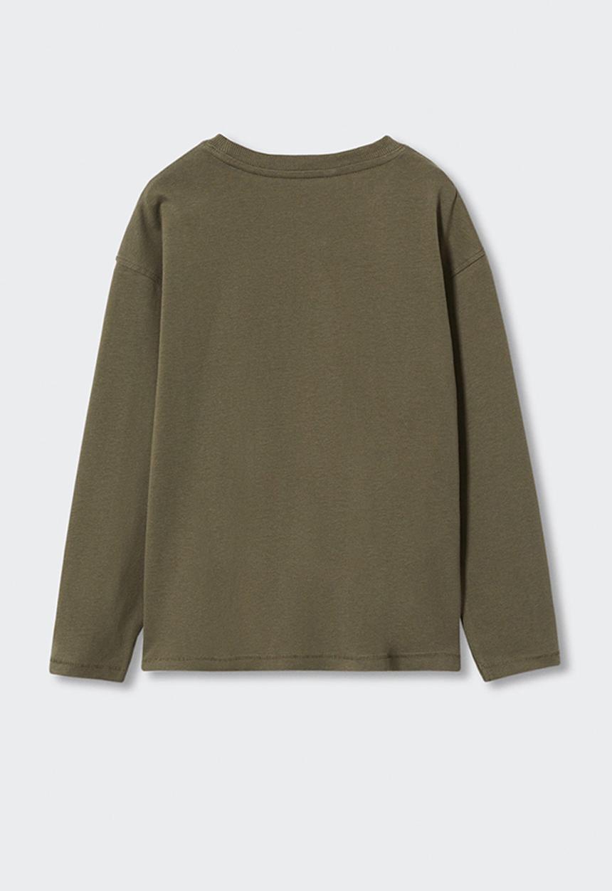 MANGO - T-shirt city - beige & khaki