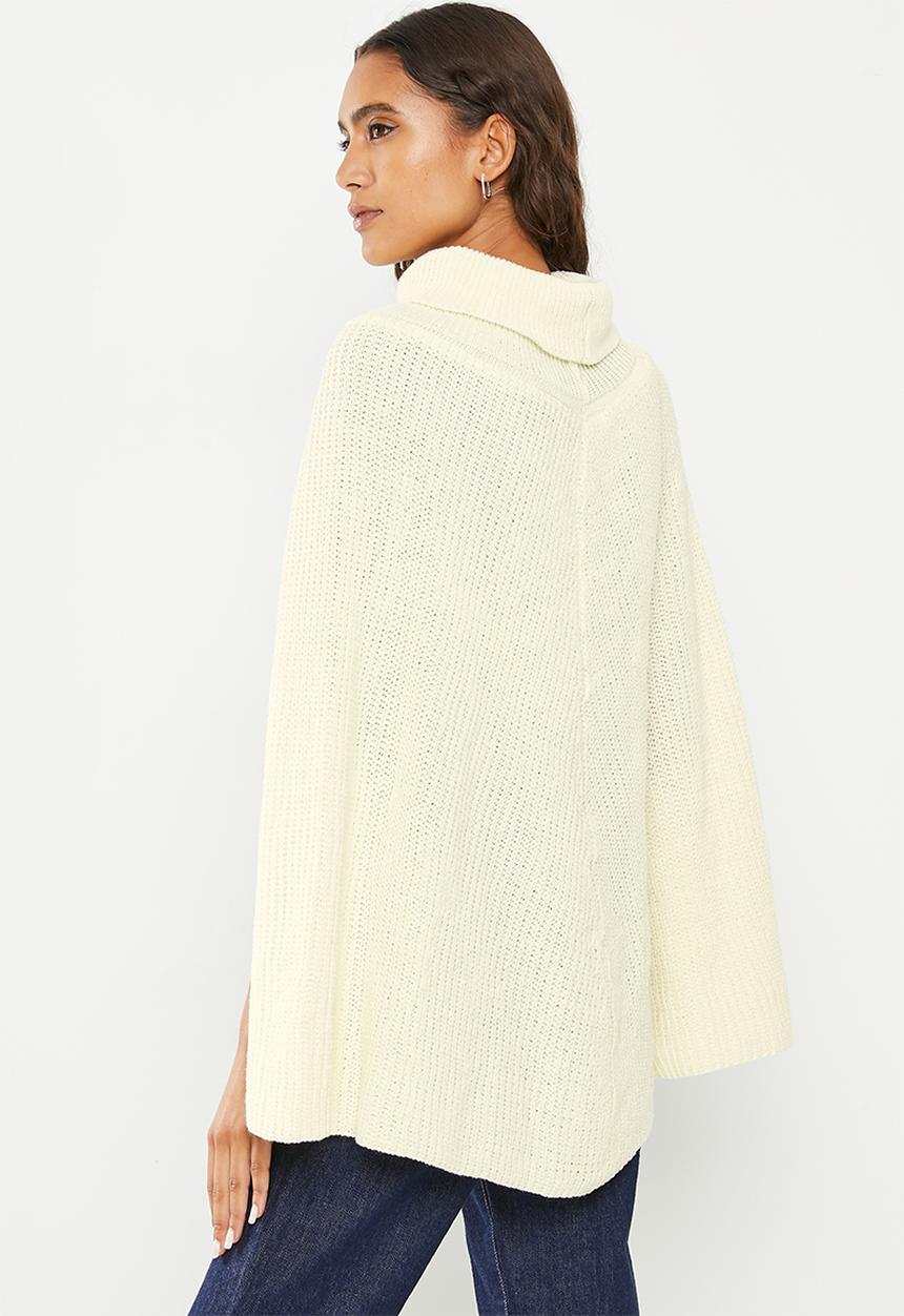 dailyfriday - Knitwear cape - ecru