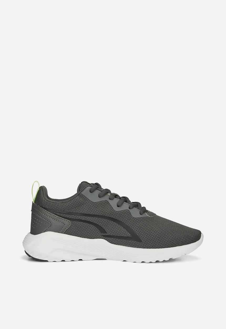 PUMA - All-day active jr - shadow gray-fizzy lime-puma black