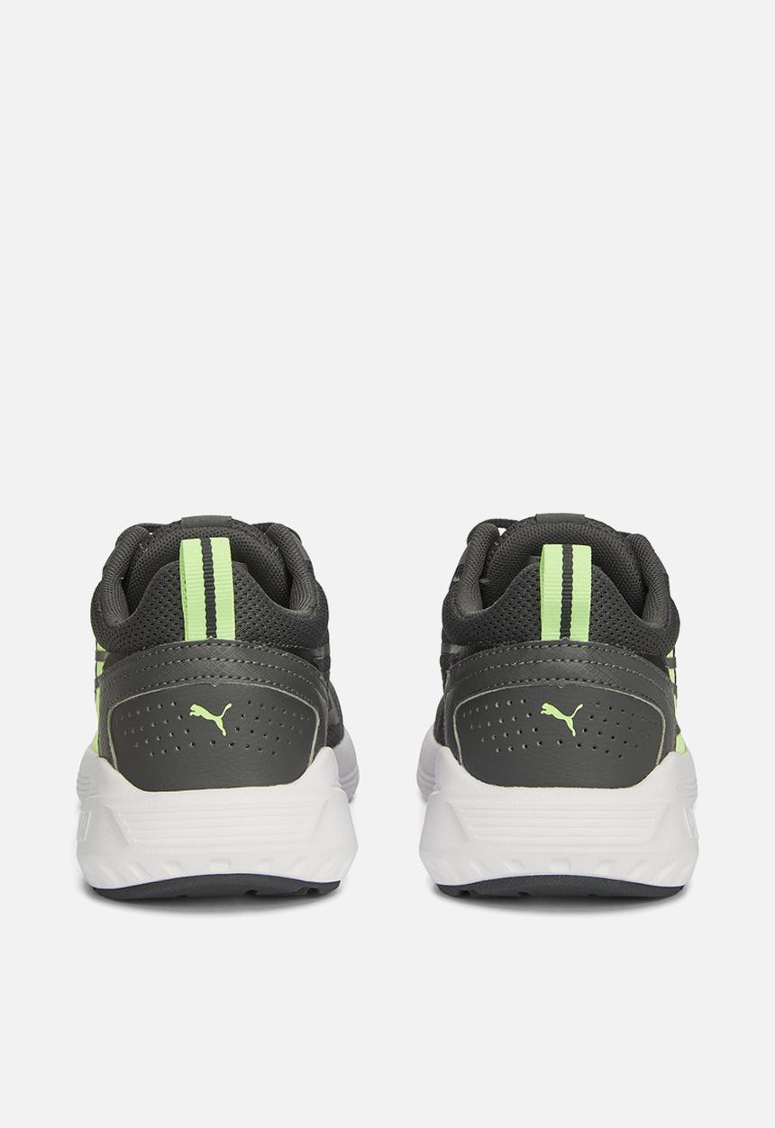PUMA - All-day active jr - shadow gray-fizzy lime-puma black