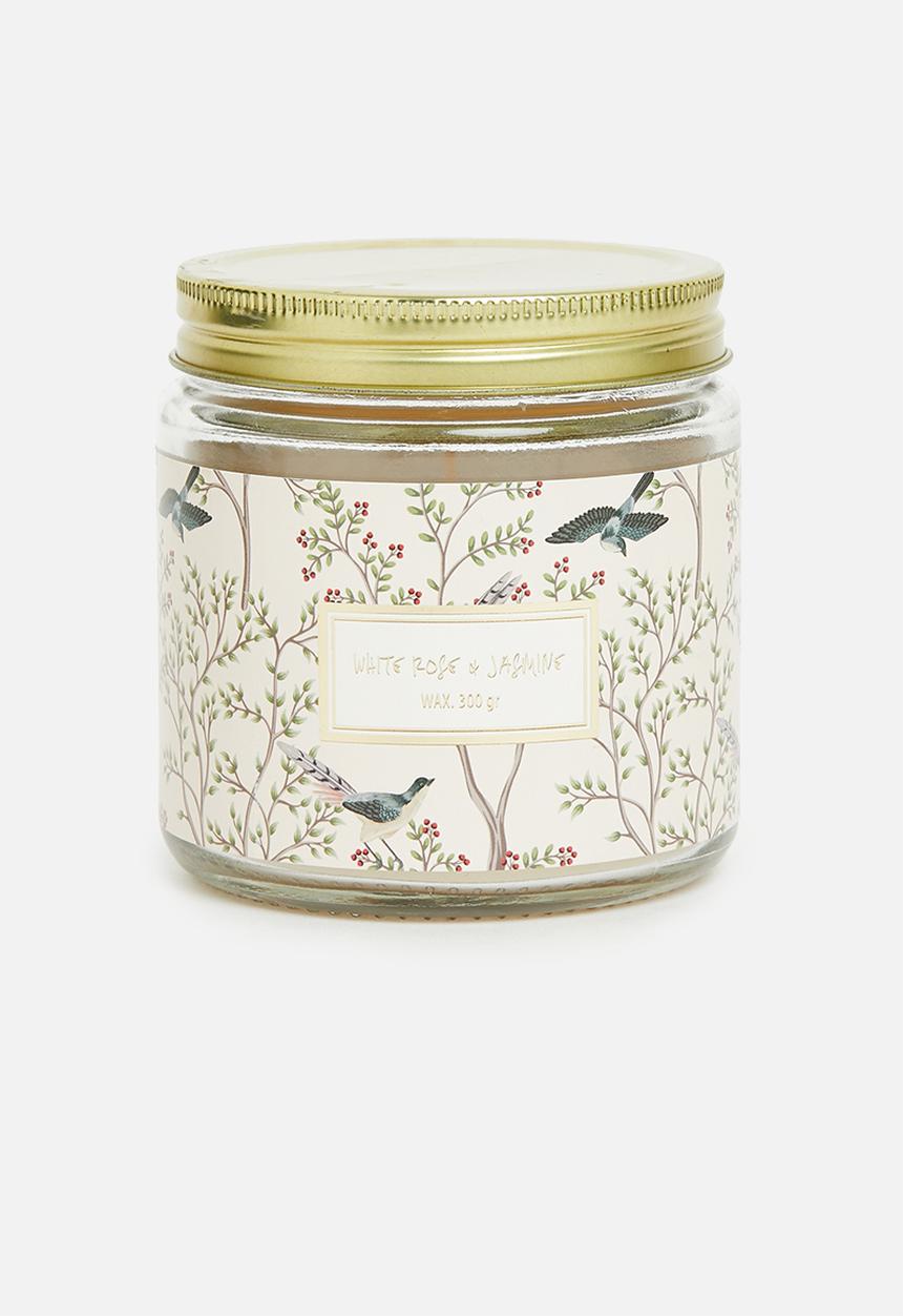 H&S - Candle in glass - white rose & jasmine