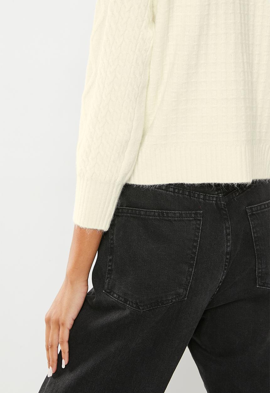 dailyfriday - Balloon sleeve cardi - ecru