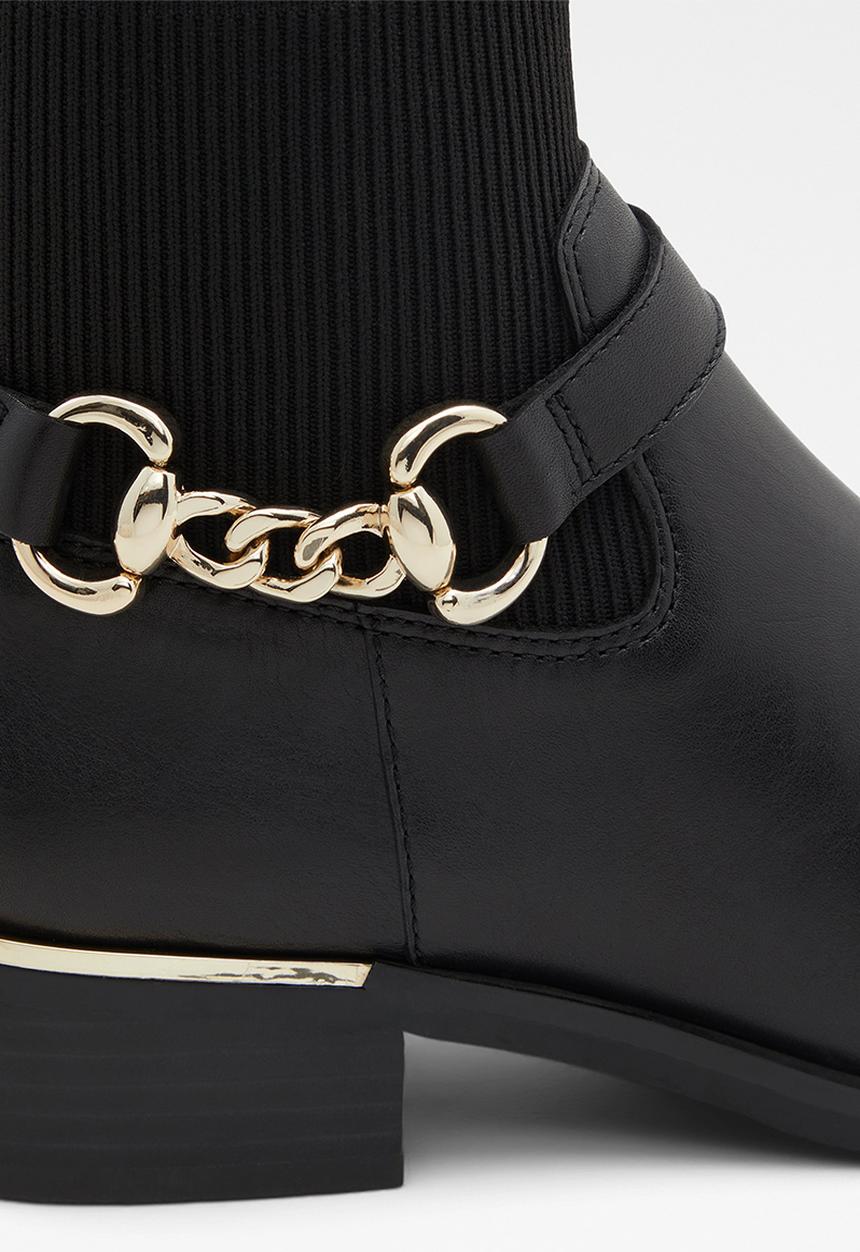 ALDO - Franina leather boot - black