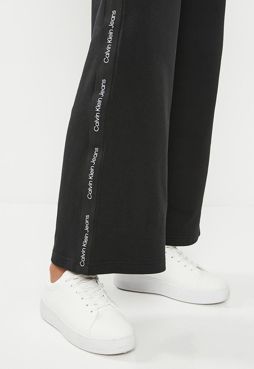 Calvin Klein - Logo tape wide leg jog pants - ck black