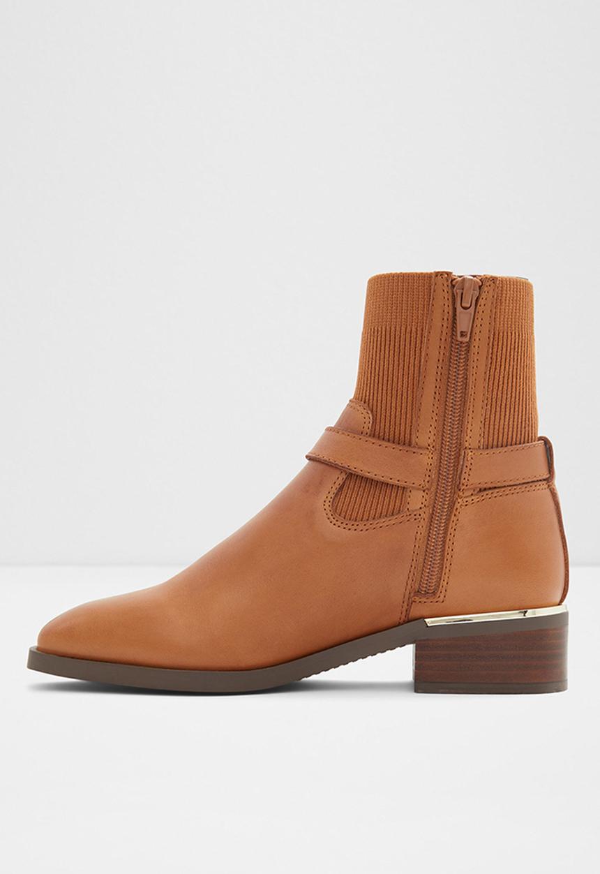 ALDO - Franina leather boot - medium brown