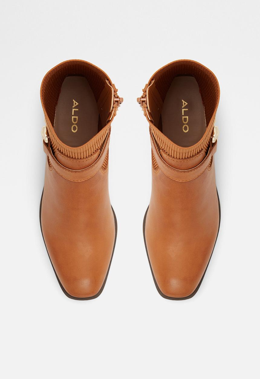 ALDO - Franina leather boot - medium brown