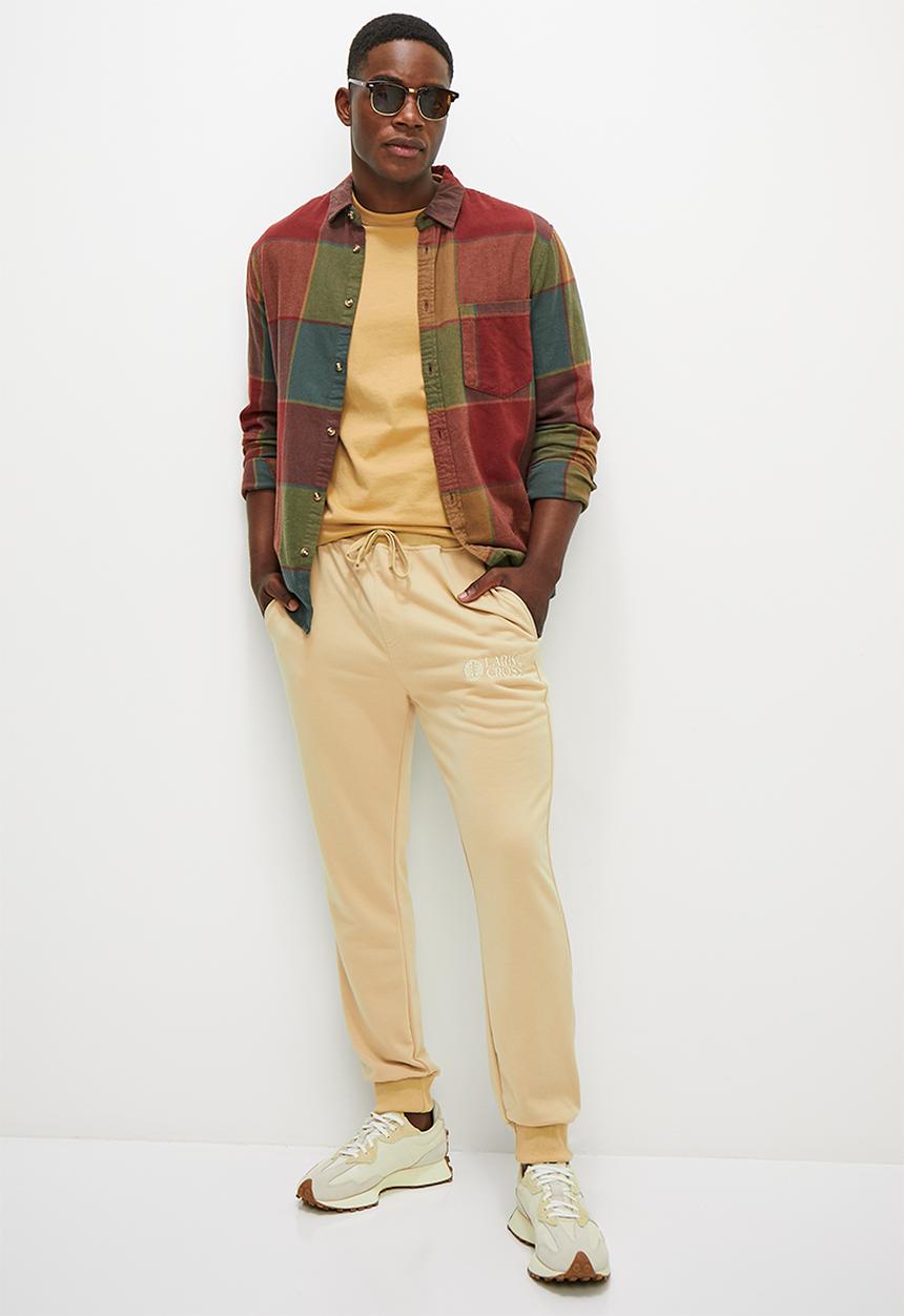 Lark & Crosse - Todd fashion fleece pant - stone