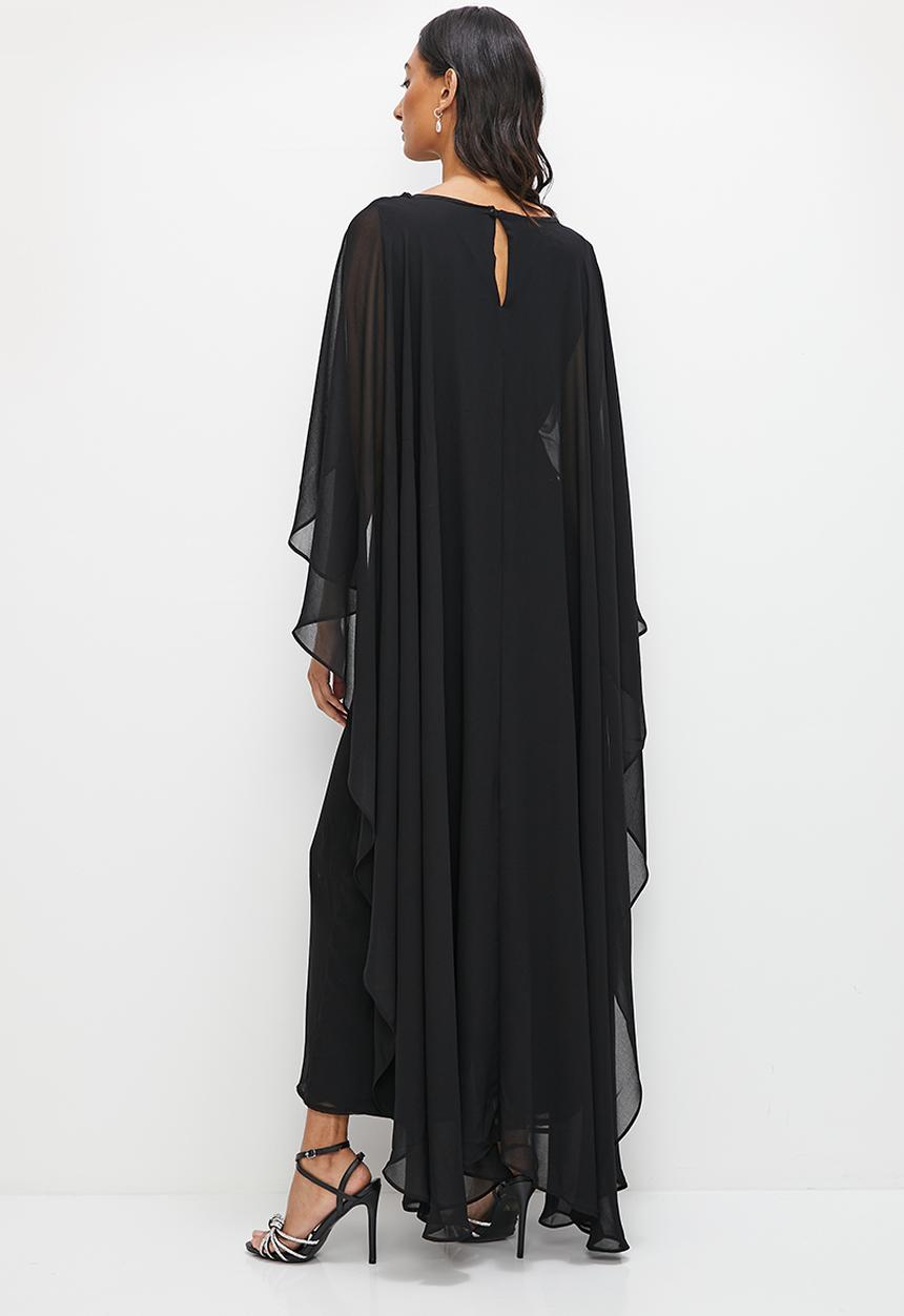edit - Cape jumpsuit - black
