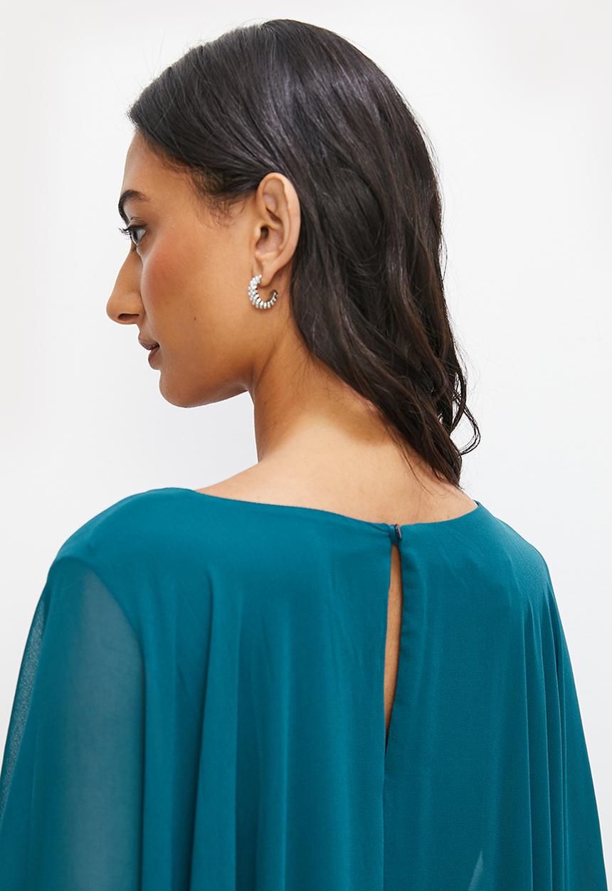 edit - Cape jumpsuit - moroccan blue