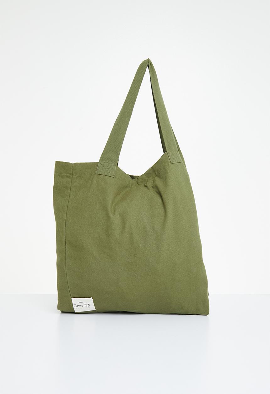 MANGO - Cotton shopper bag - brown