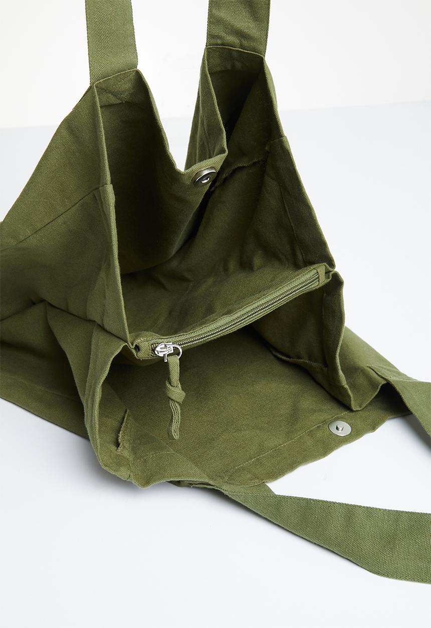 MANGO - Cotton shopper bag - brown
